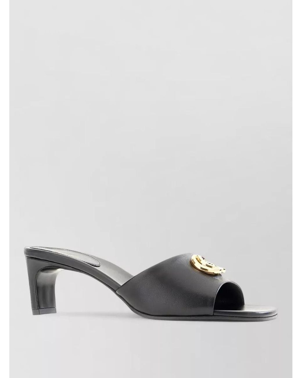 Gucci Multicolor Leather Mid-Heel Mules