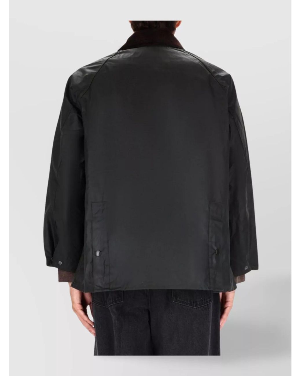 Barbour Black Waxed Cotton Jacket for men