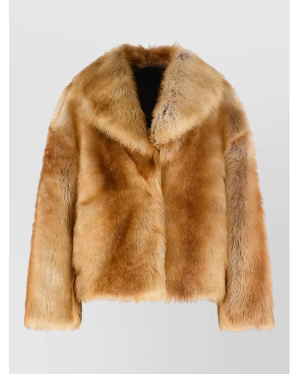 Salvatore Santoro Brown Faux Fur Coat