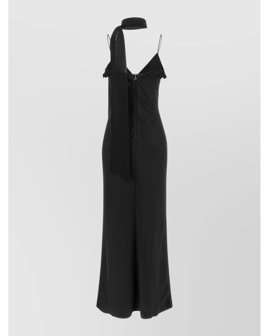 ROTATE BIRGER CHRISTENSEN White Scarf Detail Maxi Dress