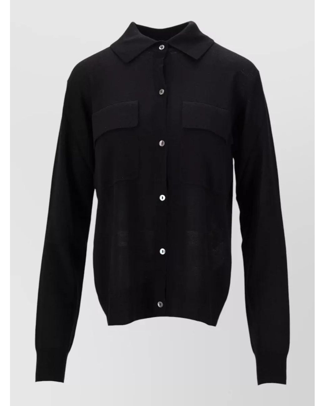 P.A.R.O.S.H. Blue Cashmere Wool Silk Cardigan