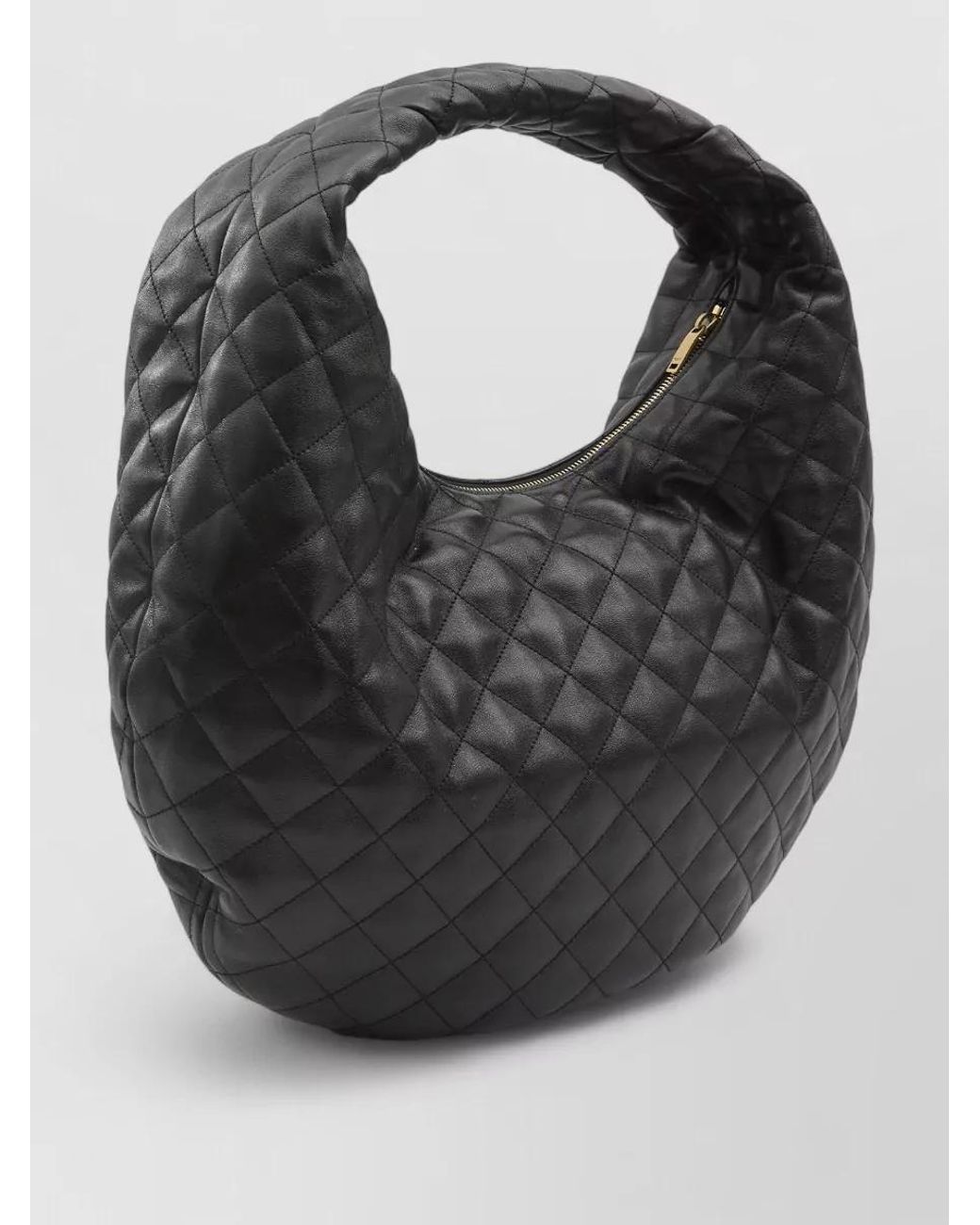 Saint Laurent Black Icare Quilted Lamb Leather Shoulder Bag