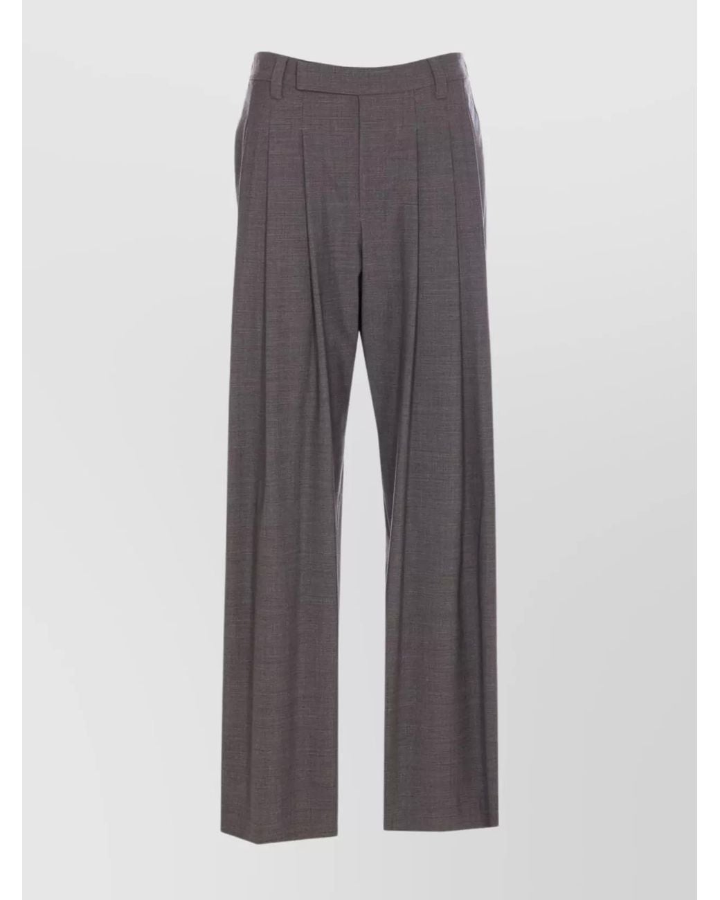 Brunello Cucinelli Gray Regular-Fit Tailored Trousers
