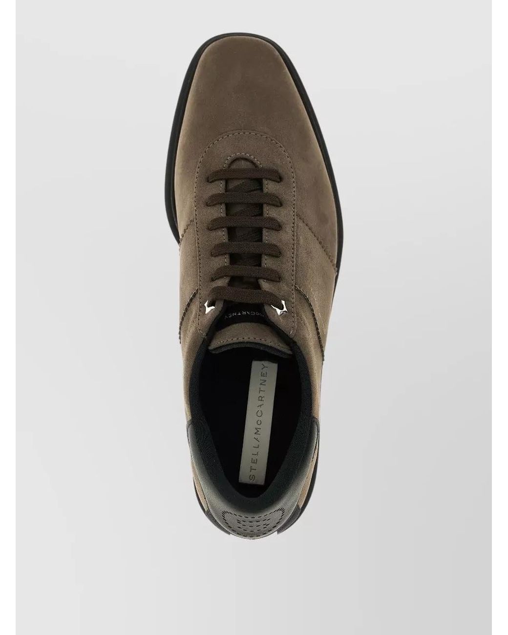 Stella McCartney Gray Platform Lace-Up Shoes
