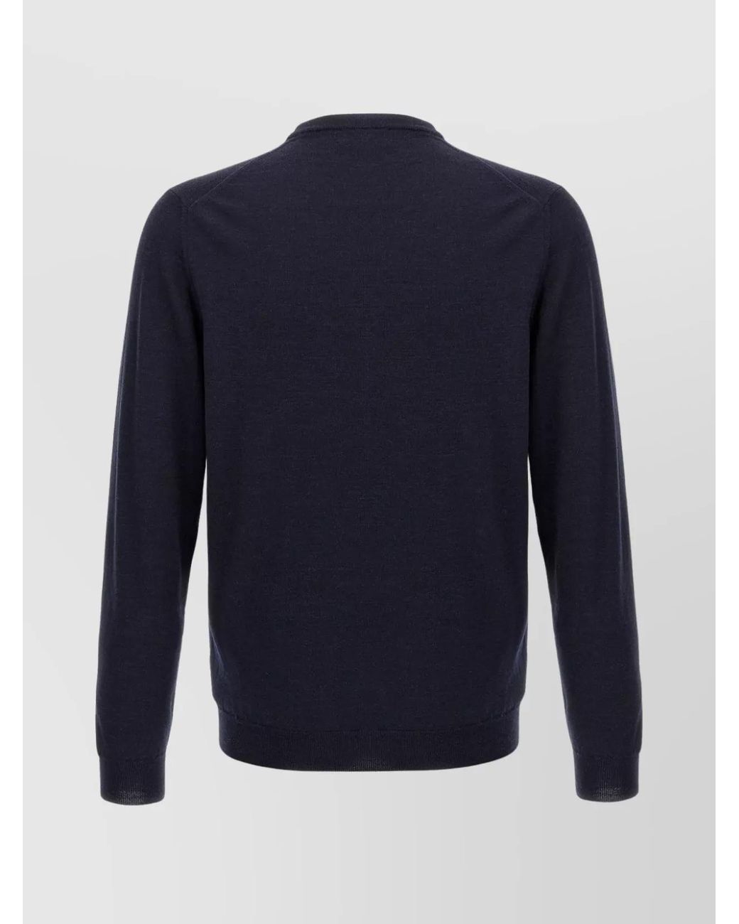 Zanone Blue Wool Crew-Neck Jumper for men