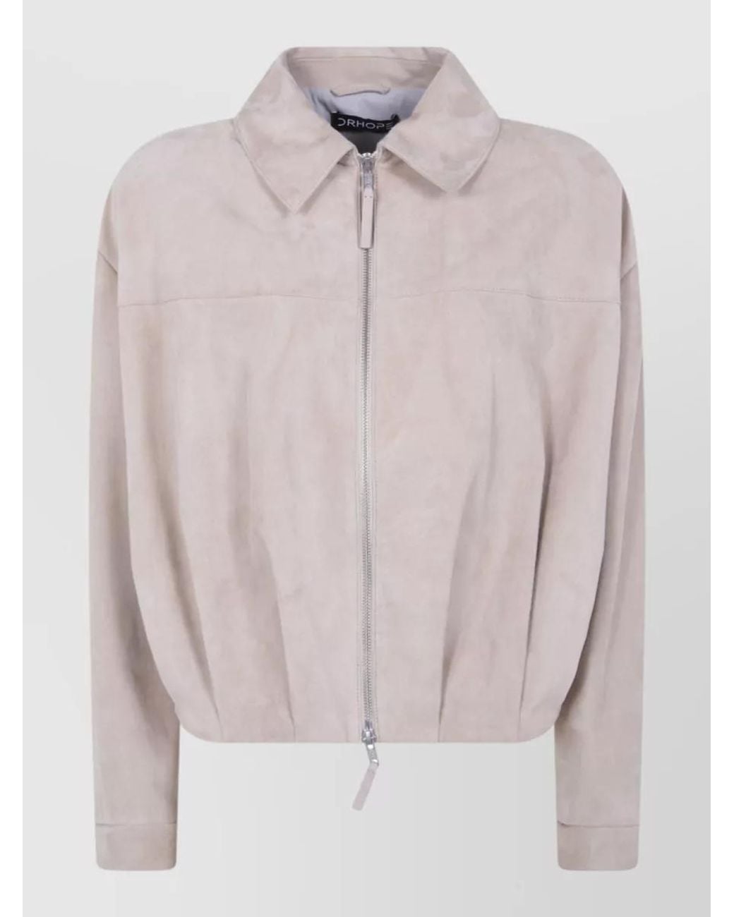 DR. HOPE Pink Suede Bomber Jacket