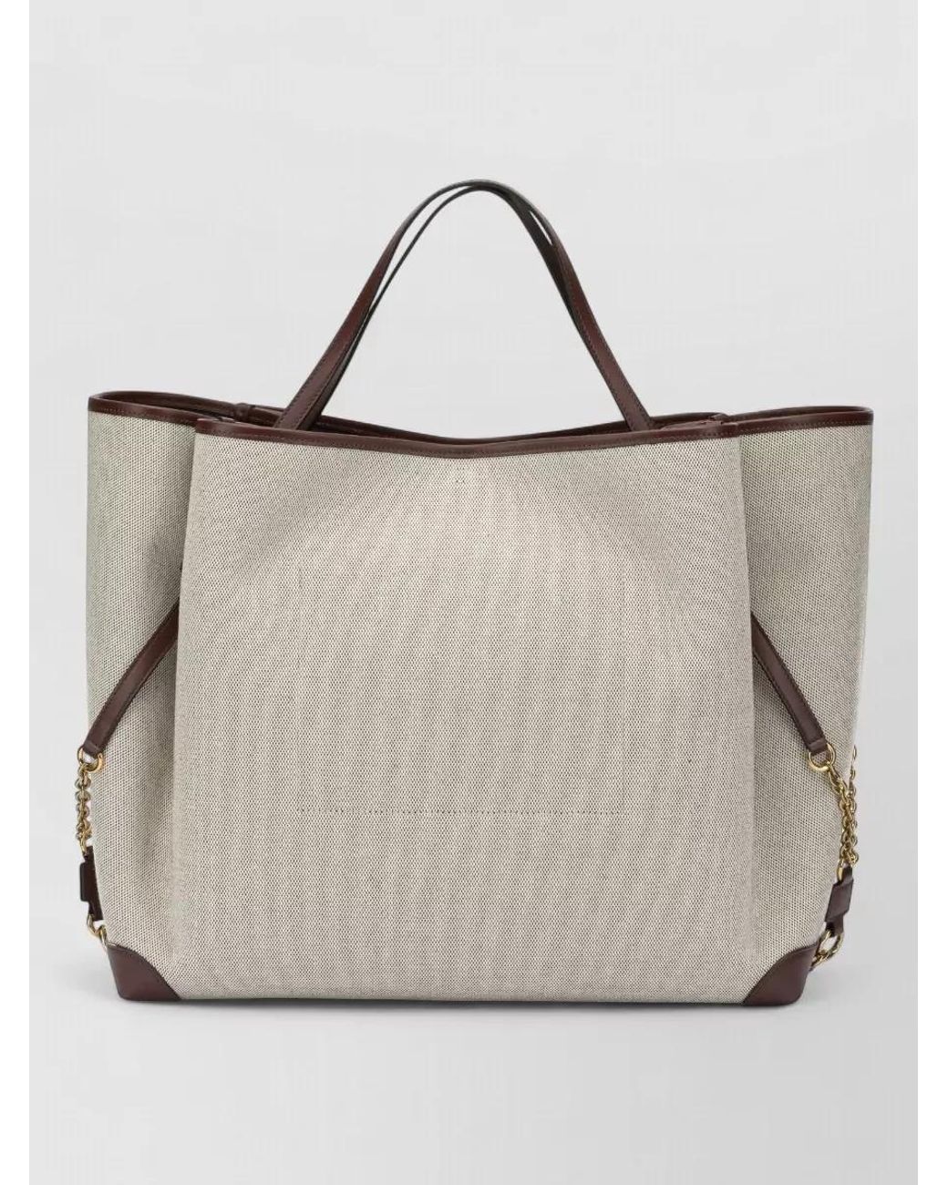 Chloé Natural Carry Large Canvas Tote Bag