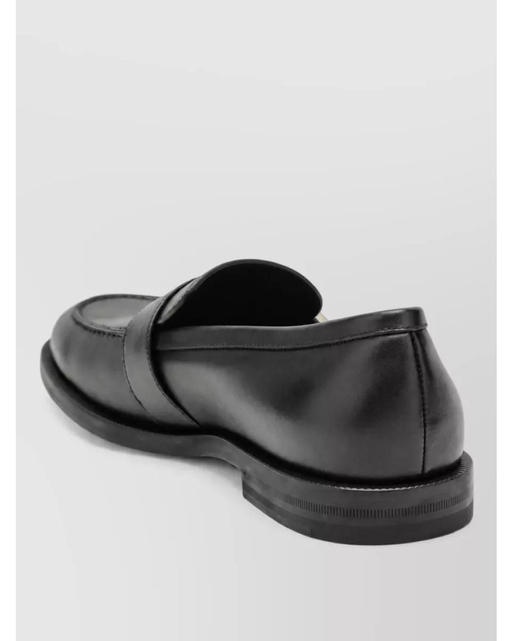 Gucci Black Leather Loafers for men