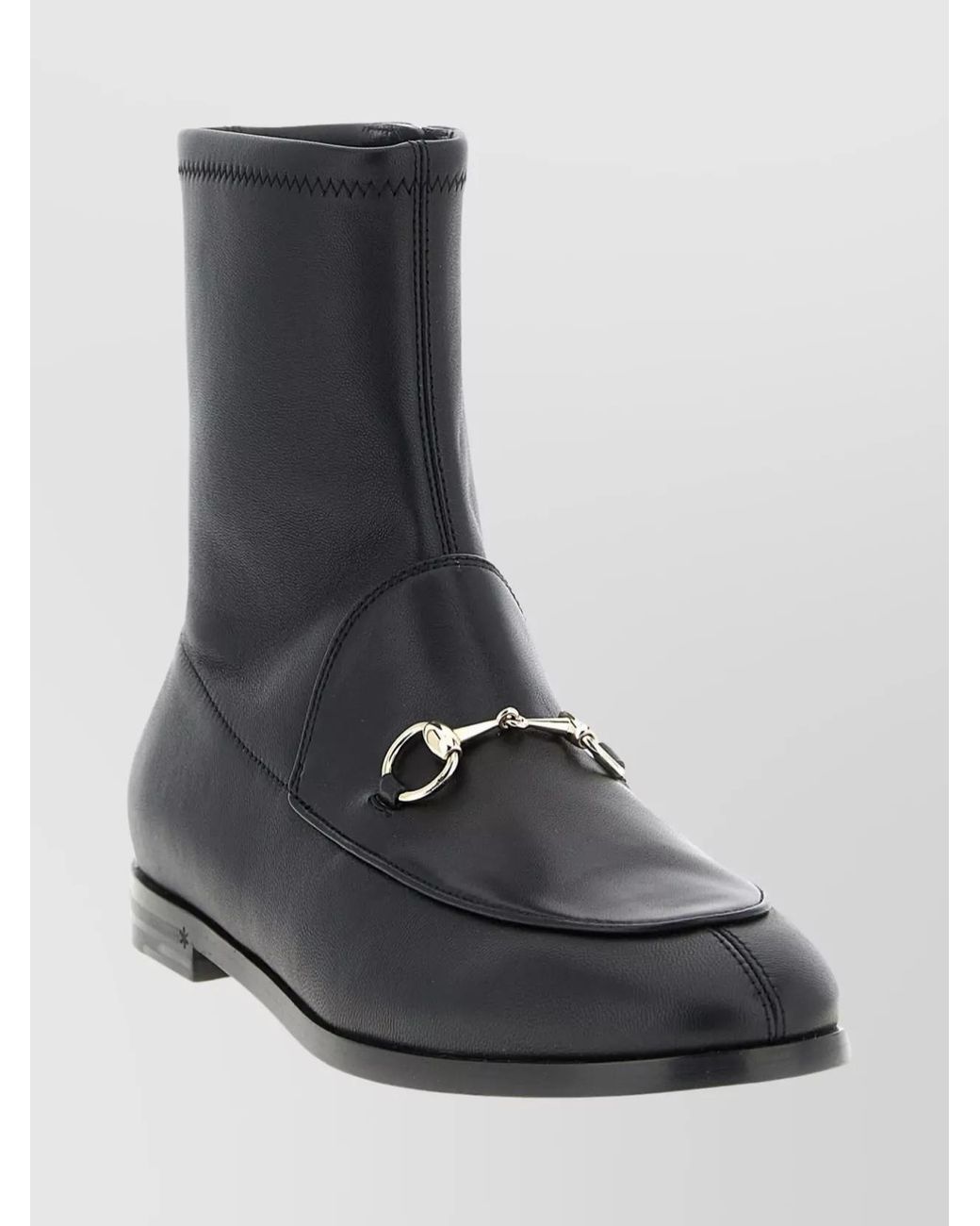 Gucci Black Leather Ankle Boots