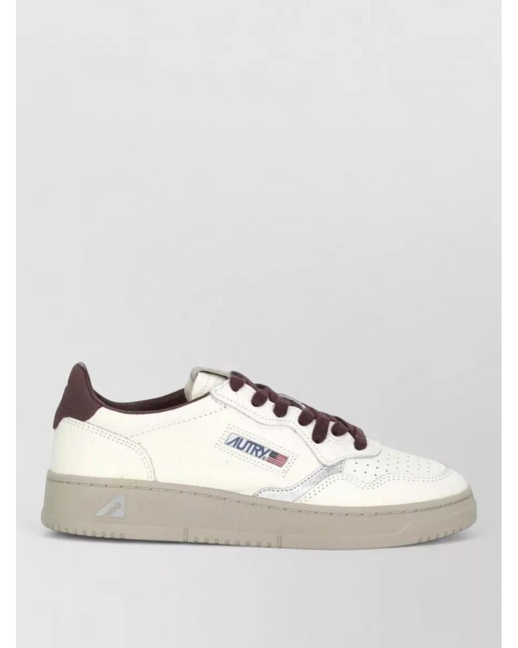 Autry Multicolor Leather Low Top Lace-Up Sneakers