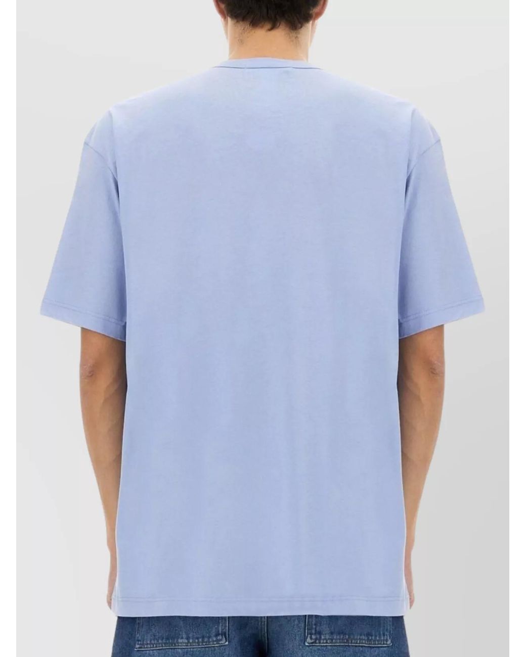 Comme des Garçons Blue Logo Print T-Shirt for men
