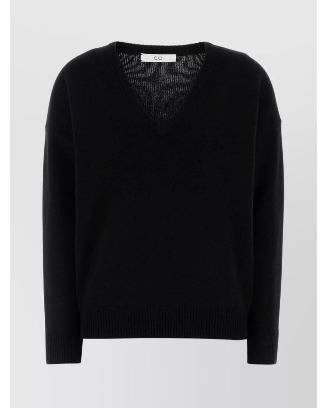 Co. Black Luxe Cashmere Knitwear V-Neckline