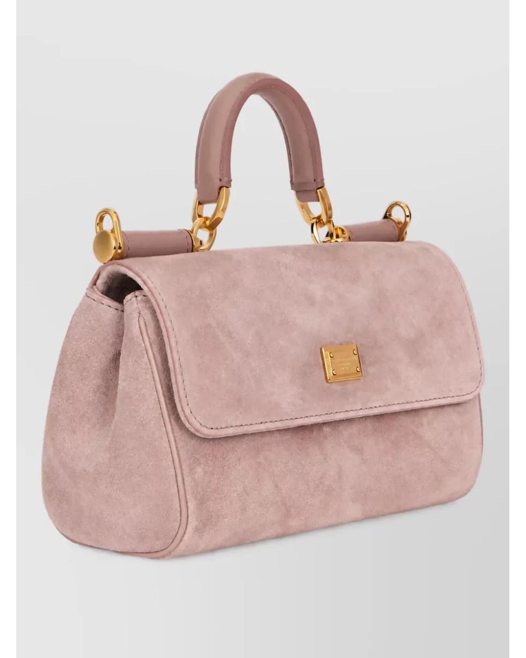 Dolce & Gabbana Natural My Sicily Medium Leather Shoulder Bag