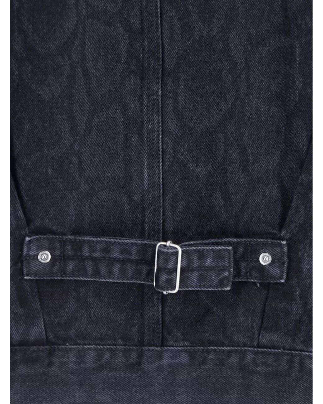 Carhartt Blue Denim Single-Breasted Coat for men