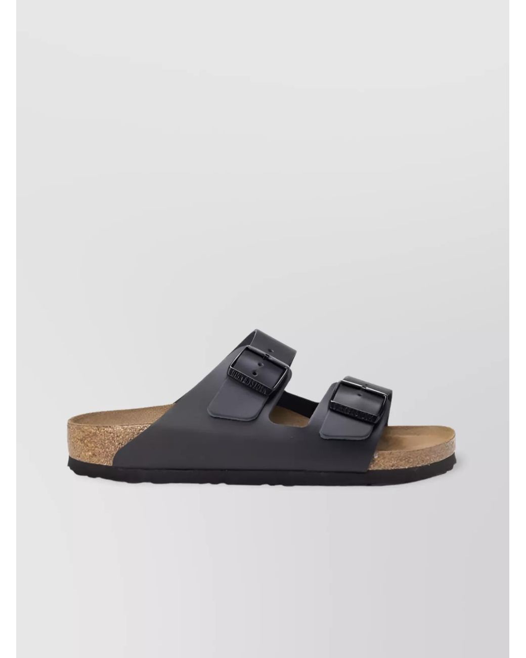 Birkenstock Black Leather Arizona Sandals for men