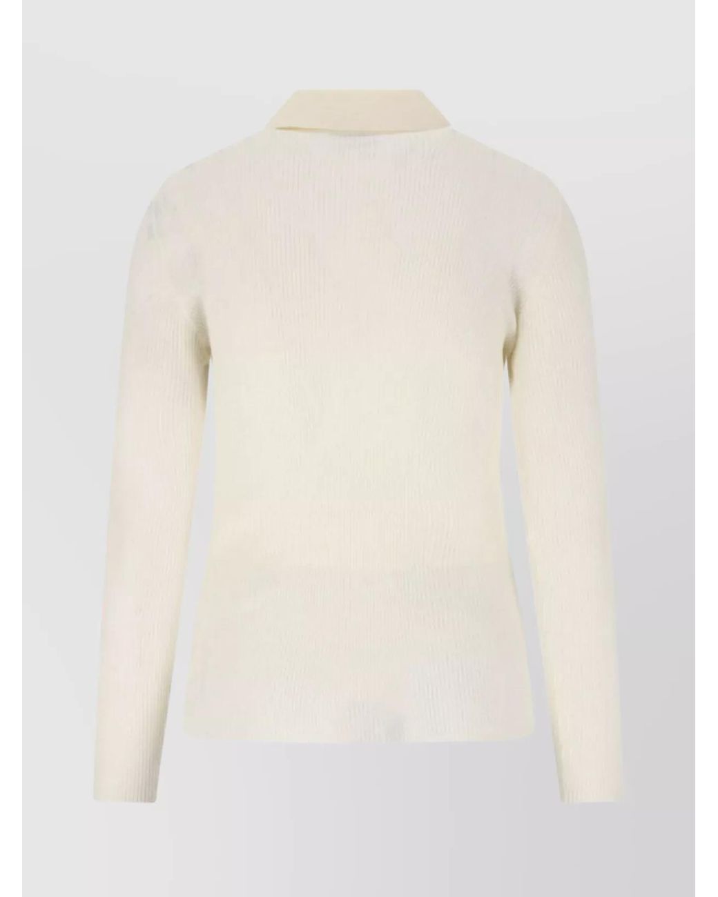 Moncler Natural Short-Sleeve Polo Top