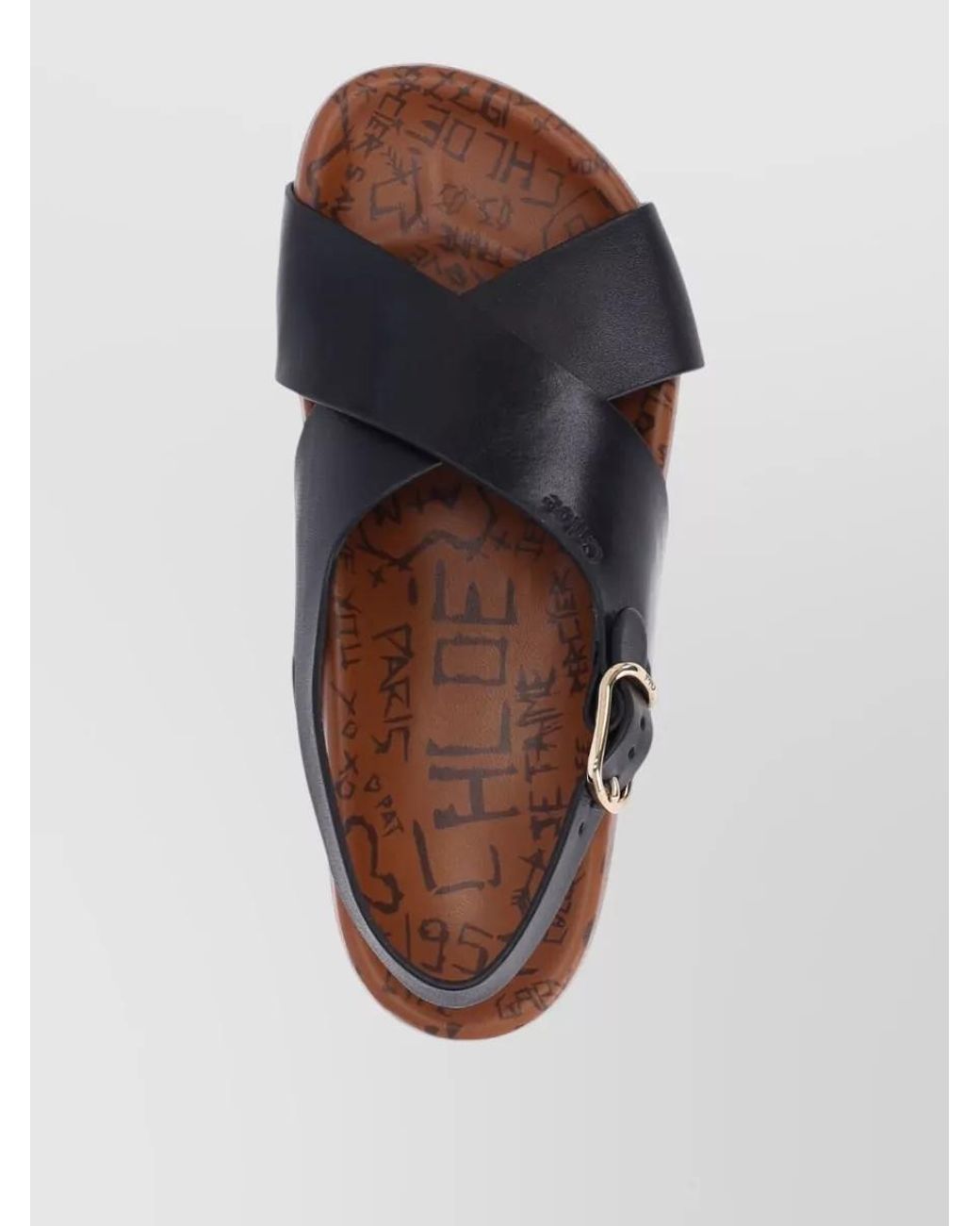 Chloé Brown Leather Mules