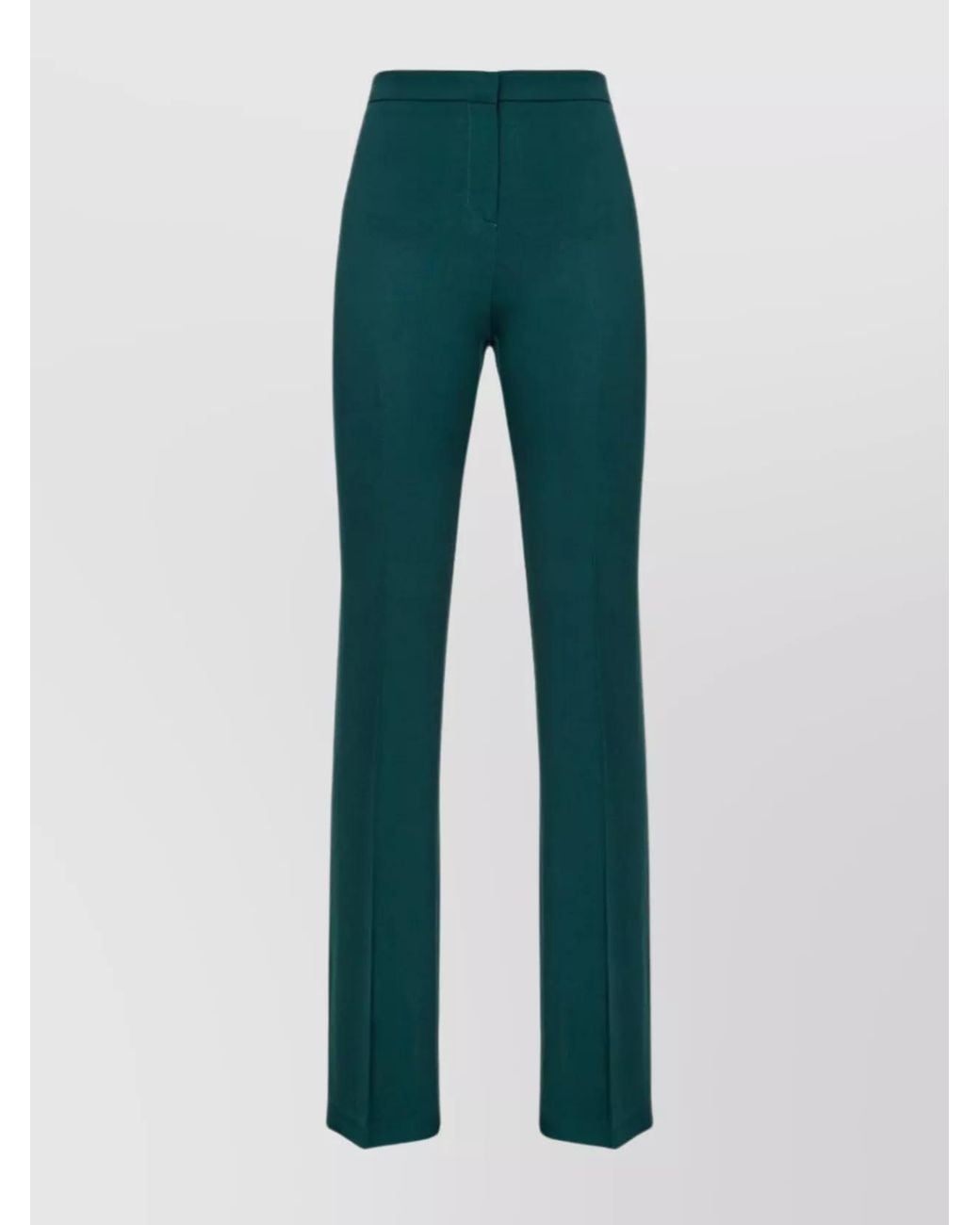 Pinko Green High-Rise Trousers
