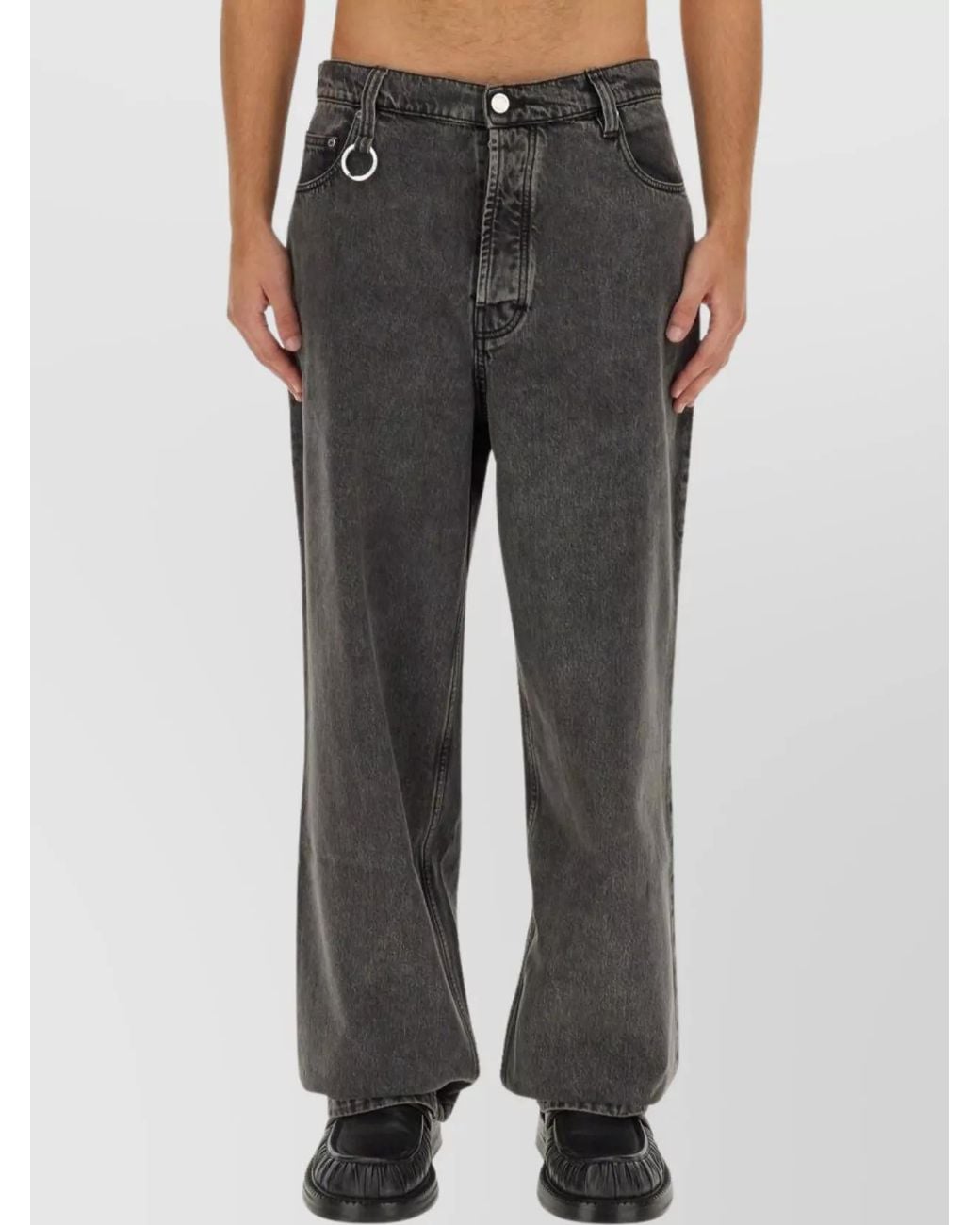 Etudes Studio Gray Wide-Leg Denim Jeans for men