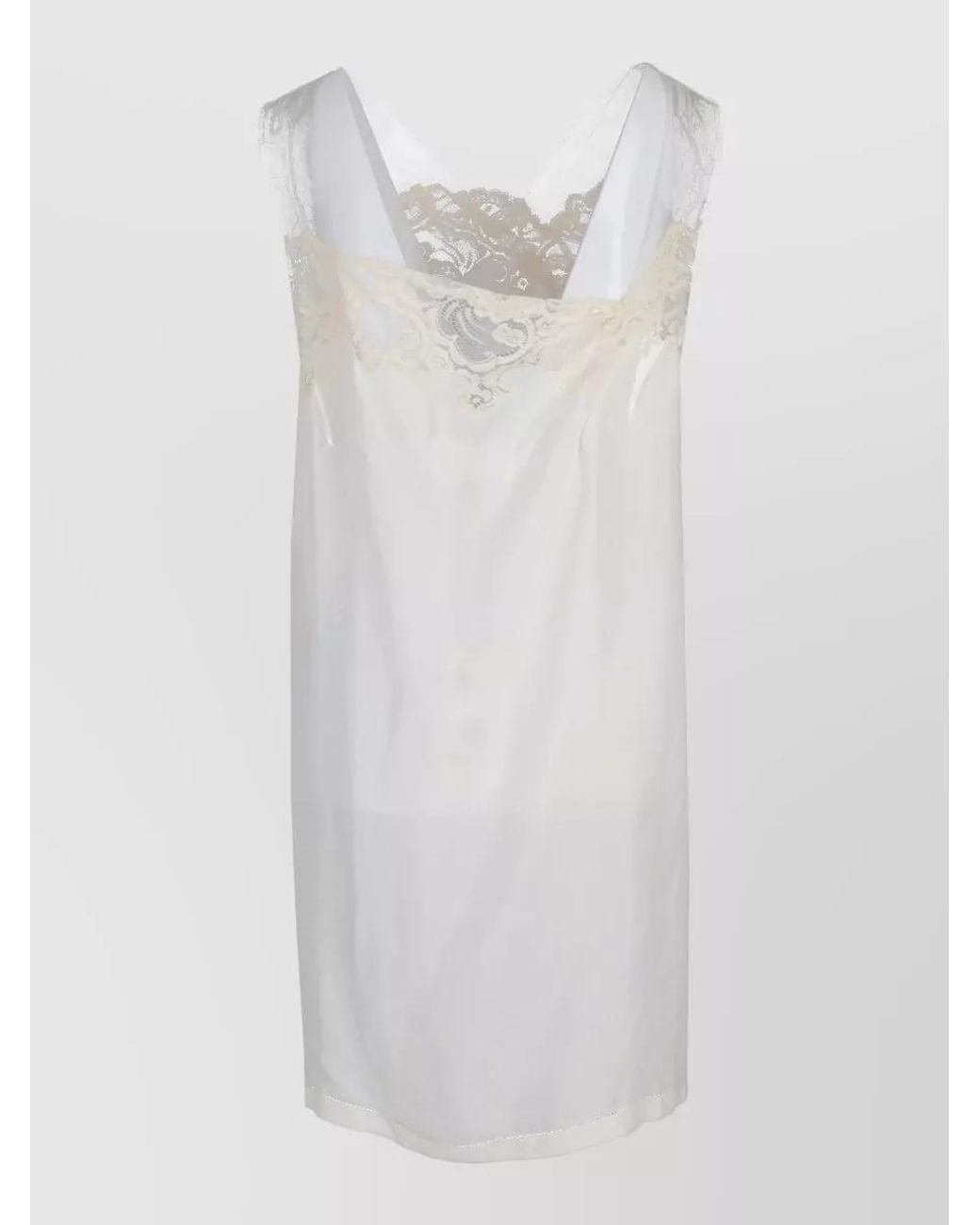 Maison Margiela White Silk Mini Dress