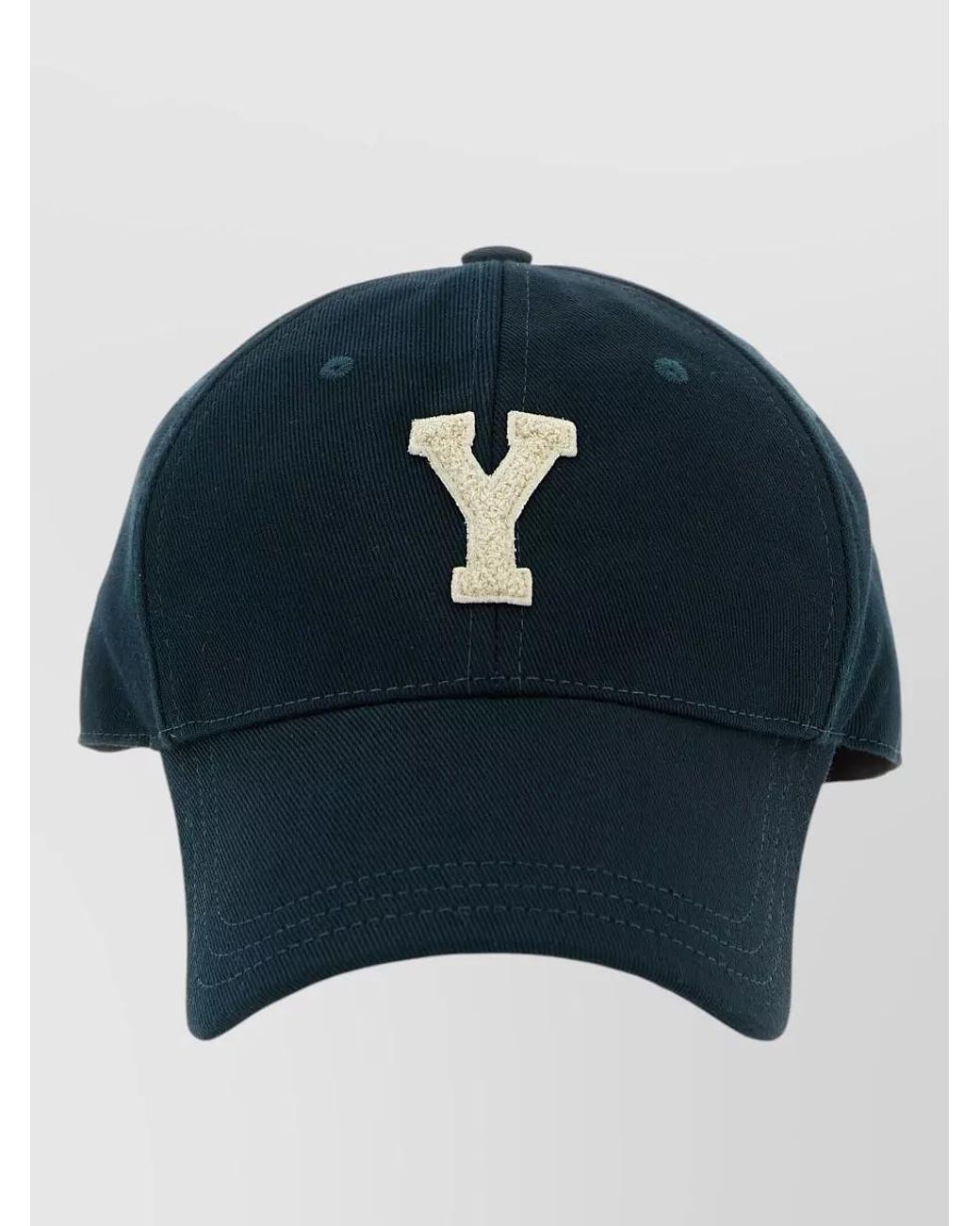 Saint Laurent Blue Gabardine Baseball Cap for men