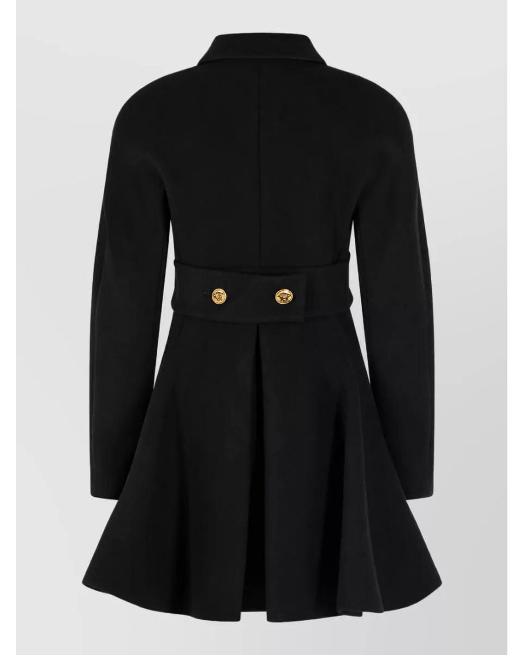 Versace Black Wool Fitted Jacket