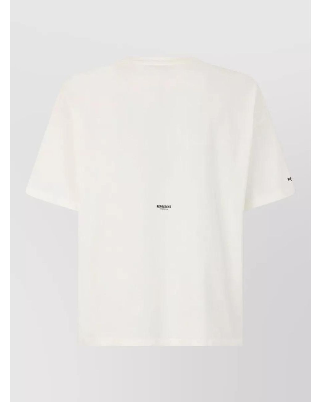 Represent Natural Cotton Ribbed Crew-Neck Short-Sleeve T-Shirt for men