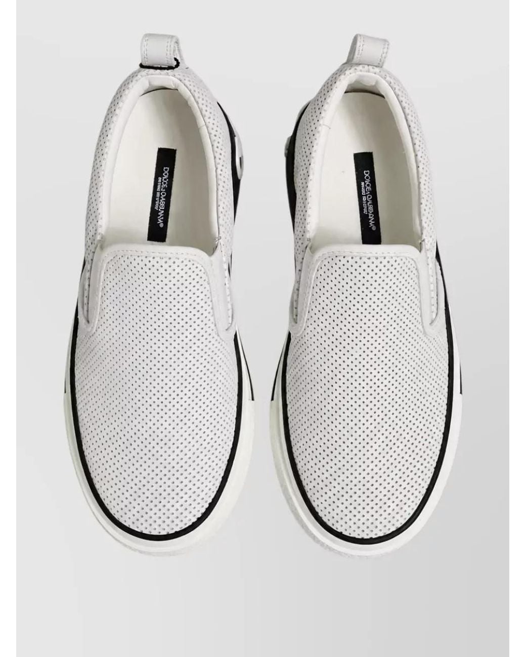 Dolce & Gabbana Multicolor Leather Slip-On Sneakers for men