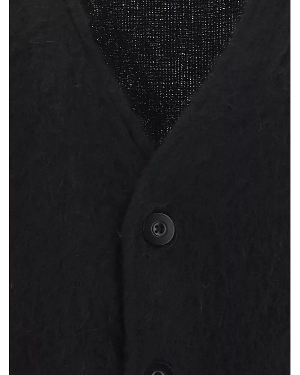 Our Legacy Black V Neck Long Sleeve Knit Cardigan for men