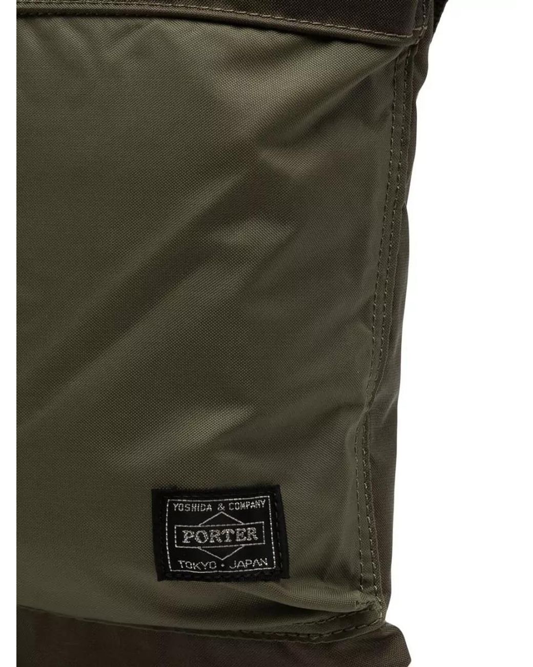 Porter-Yoshida and Co Green Nylon Crossbody Bag for men