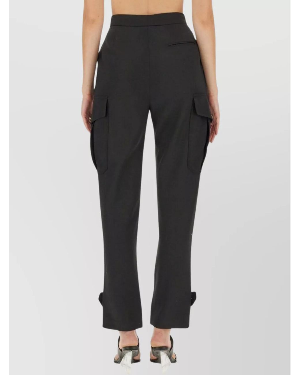 McQueen Multicolor Wool Regular-Fit High-Rise Trousers