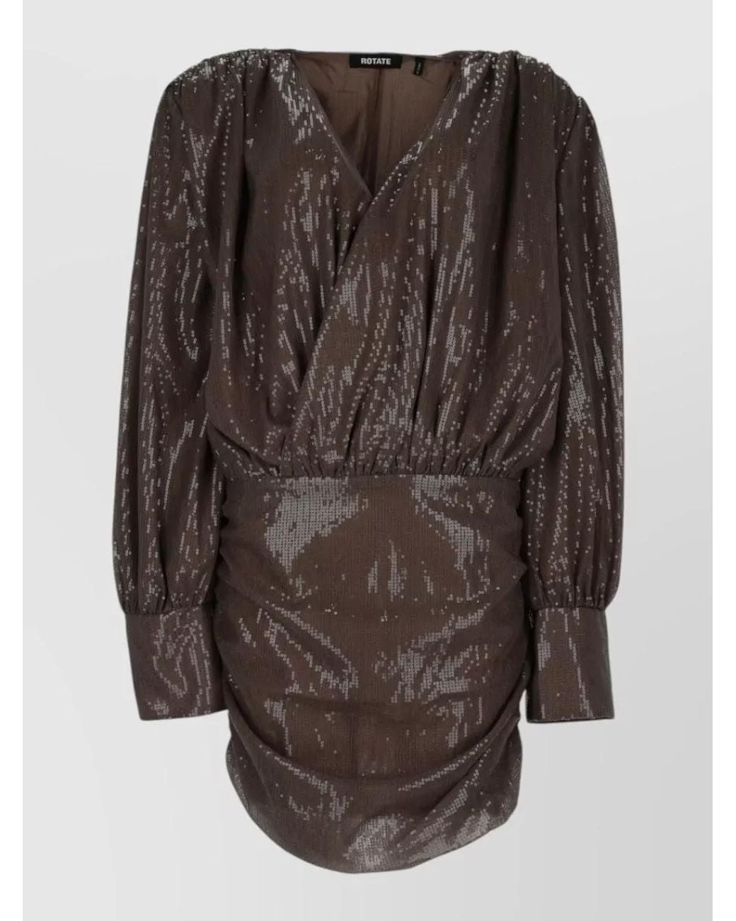 ROTATE BIRGER CHRISTENSEN Brown Sequin Mini Dress