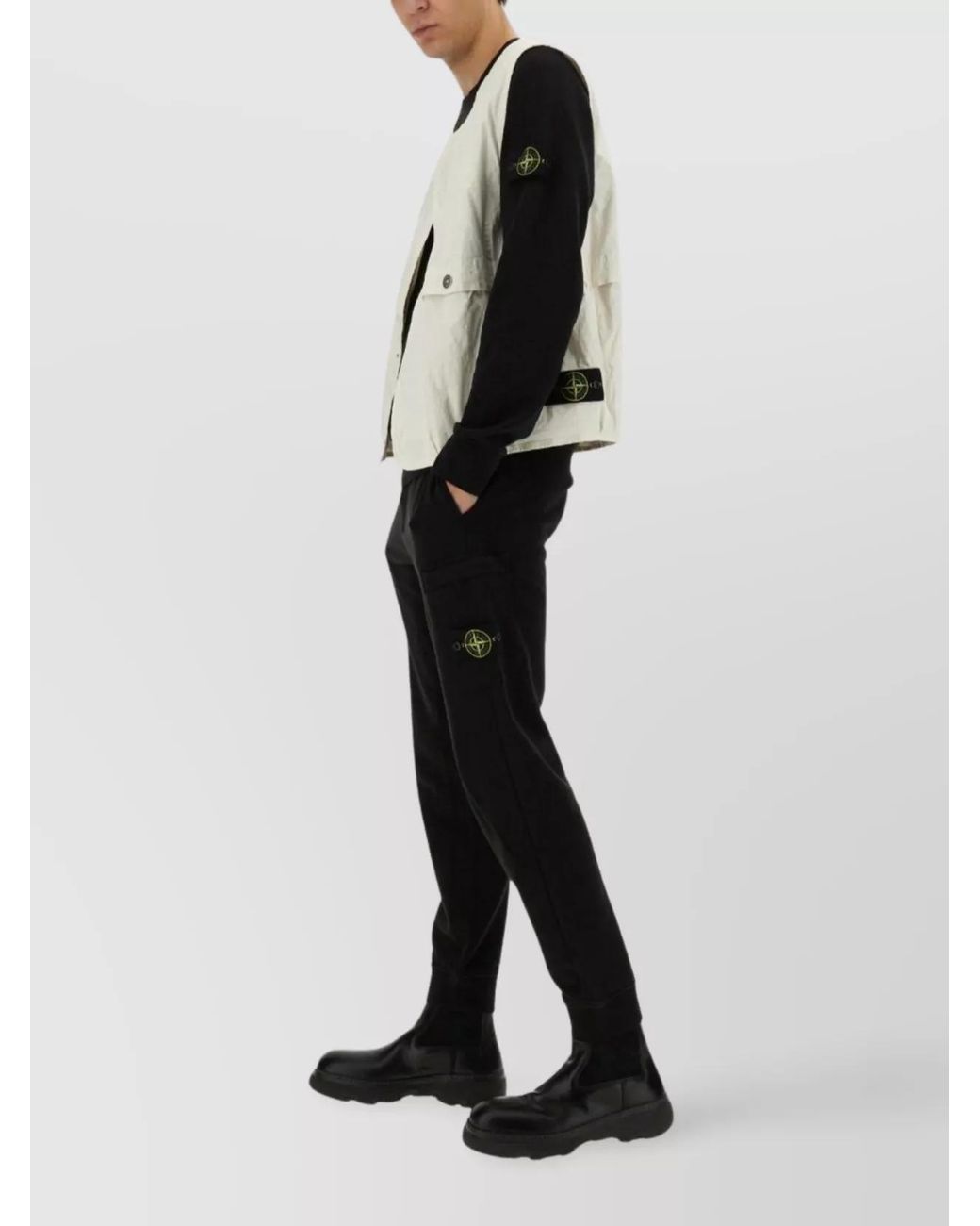 Stone Island Multicolor Cotton Blend Vest for men