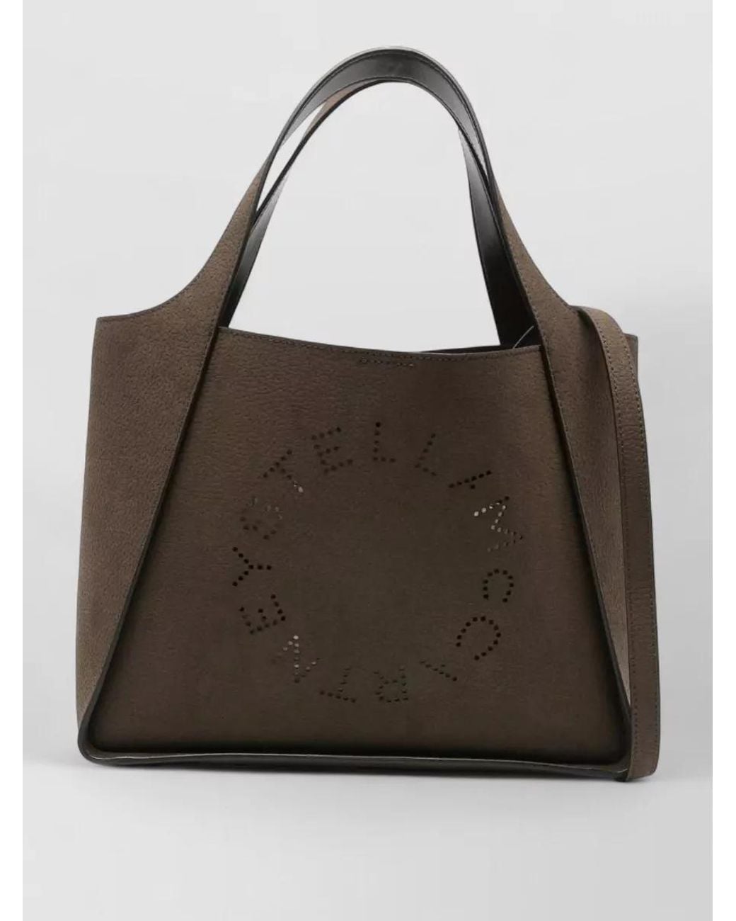 Stella McCartney Brown Stella Logo Medium Tote Bag