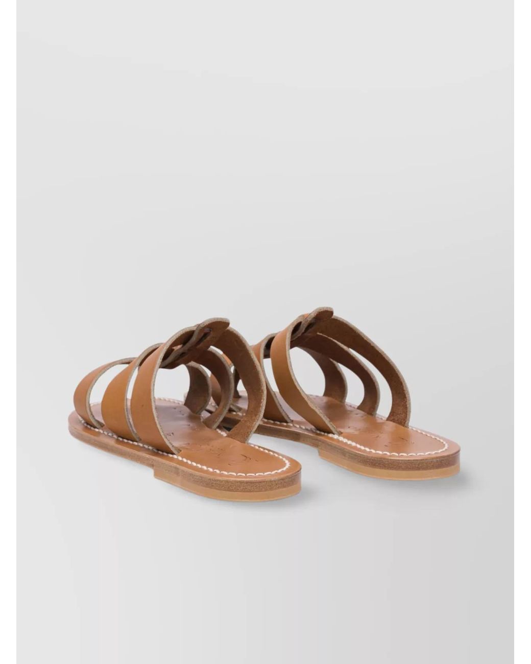 K. Jacques Brown Leather Sandals