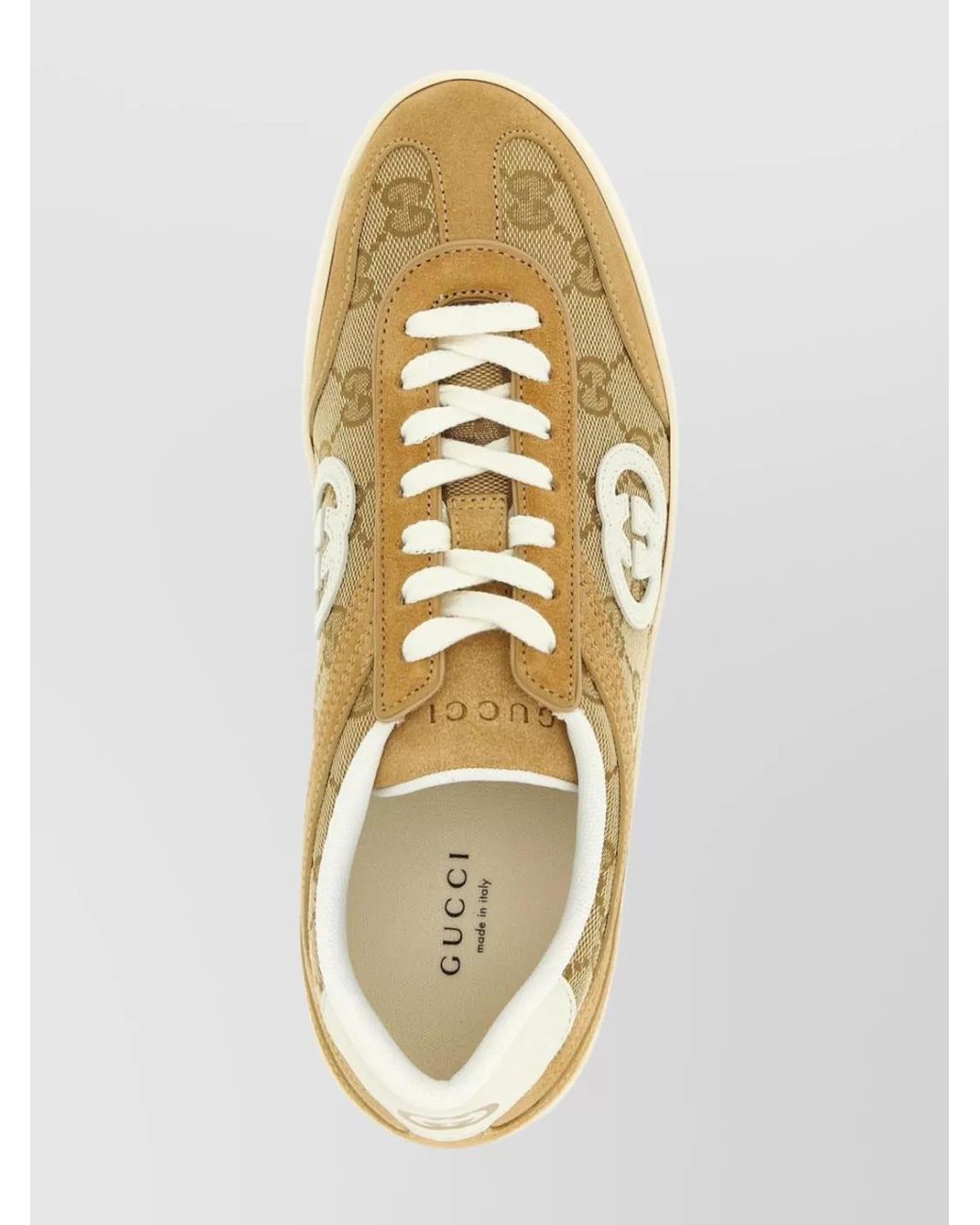 Gucci Multicolor Gg Fabric And Suede G75 Sneakers