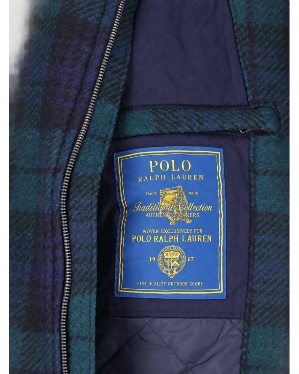Polo Ralph Lauren Blue Wool Single-Breasted Coat for men