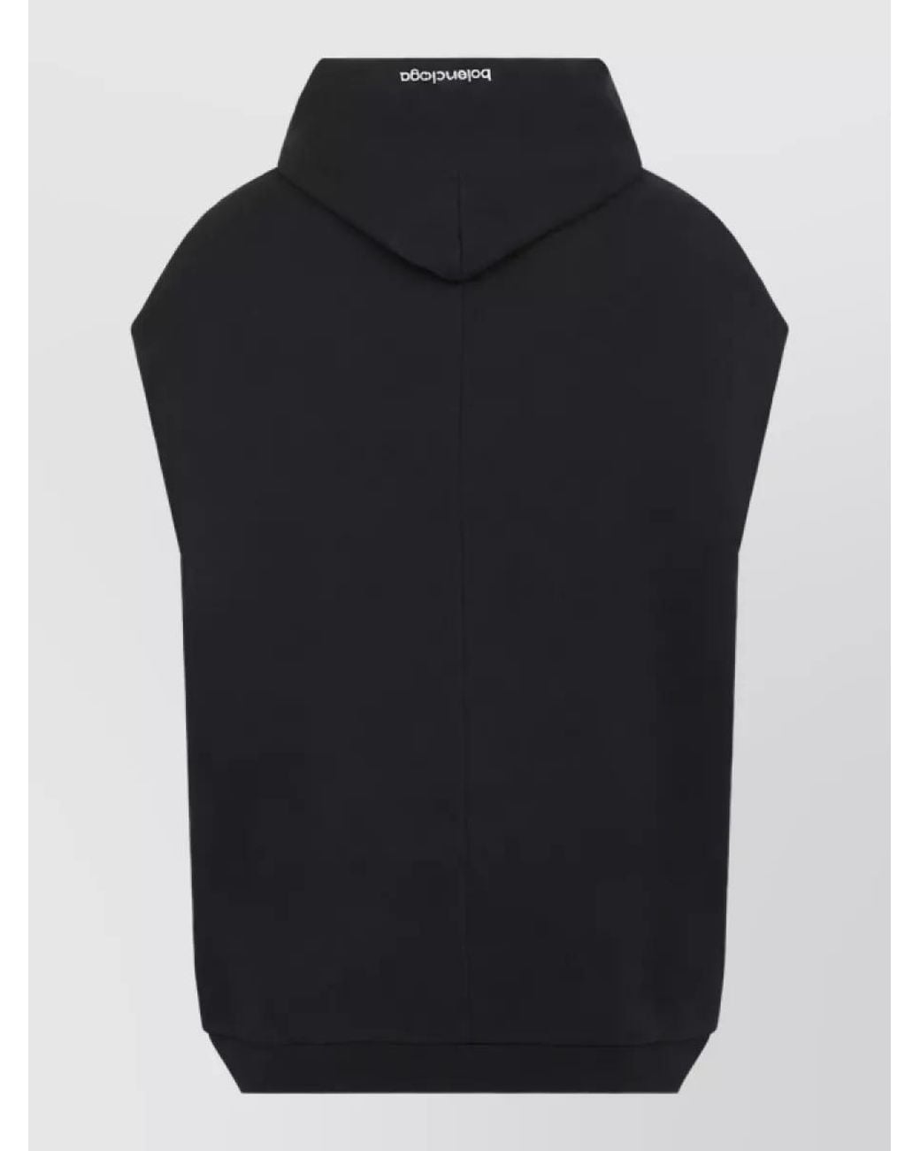 Balenciaga Blue Cotton Sleeveless Regular-Fit Hoodie for men