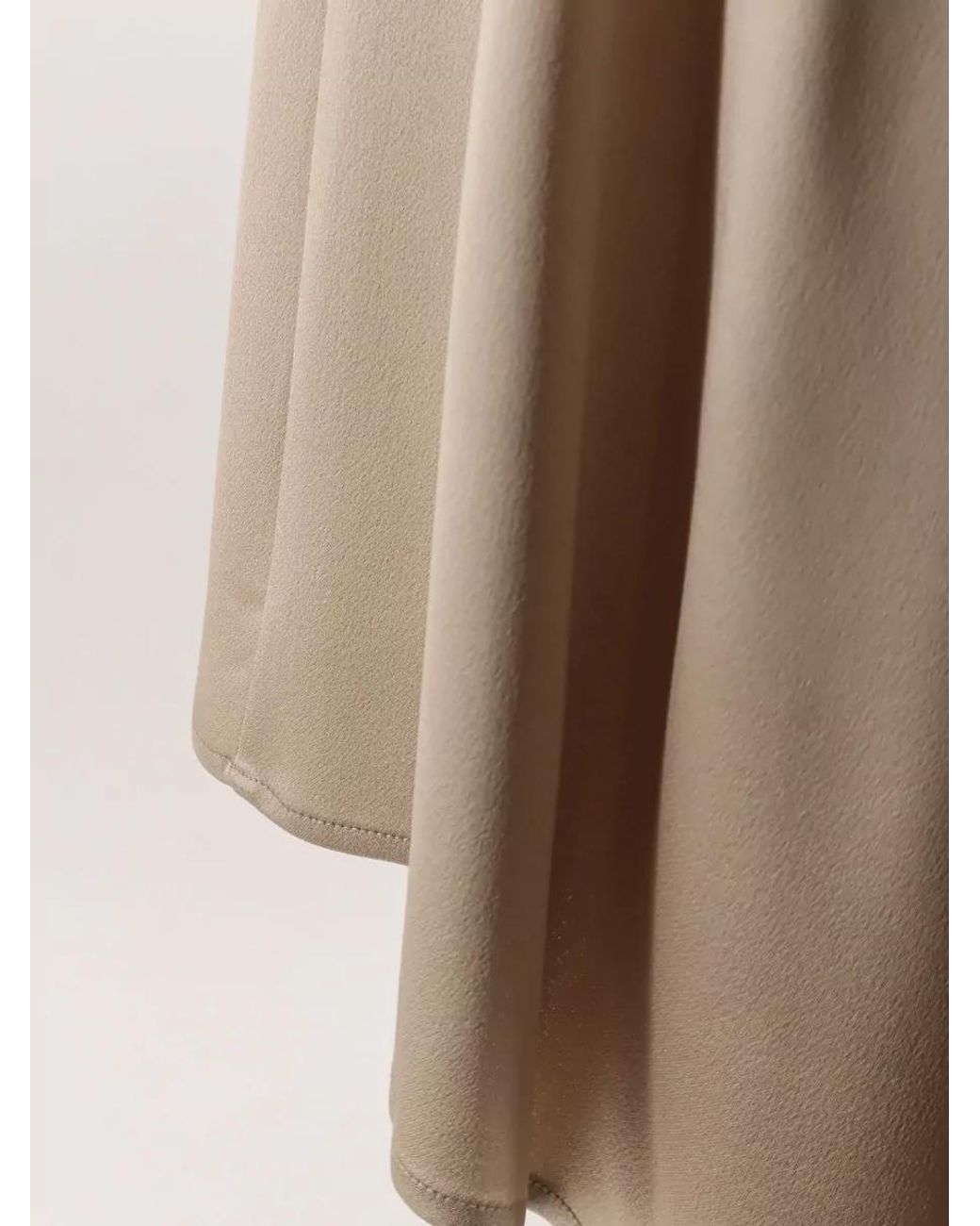 Alysi Natural Asymmetric Satin Skirt