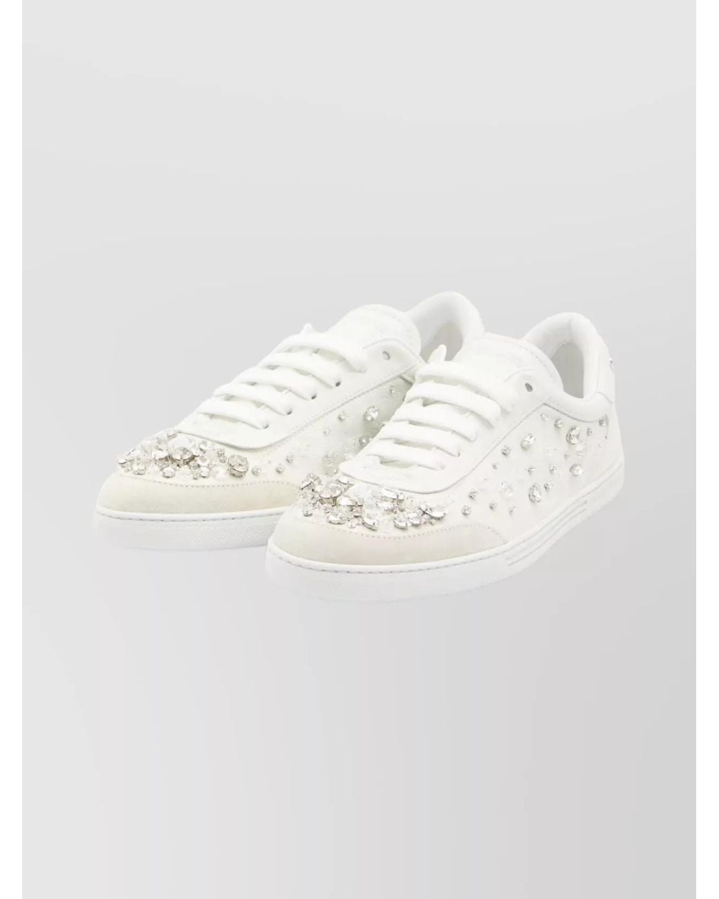 Dolce & Gabbana White Sports Shoes