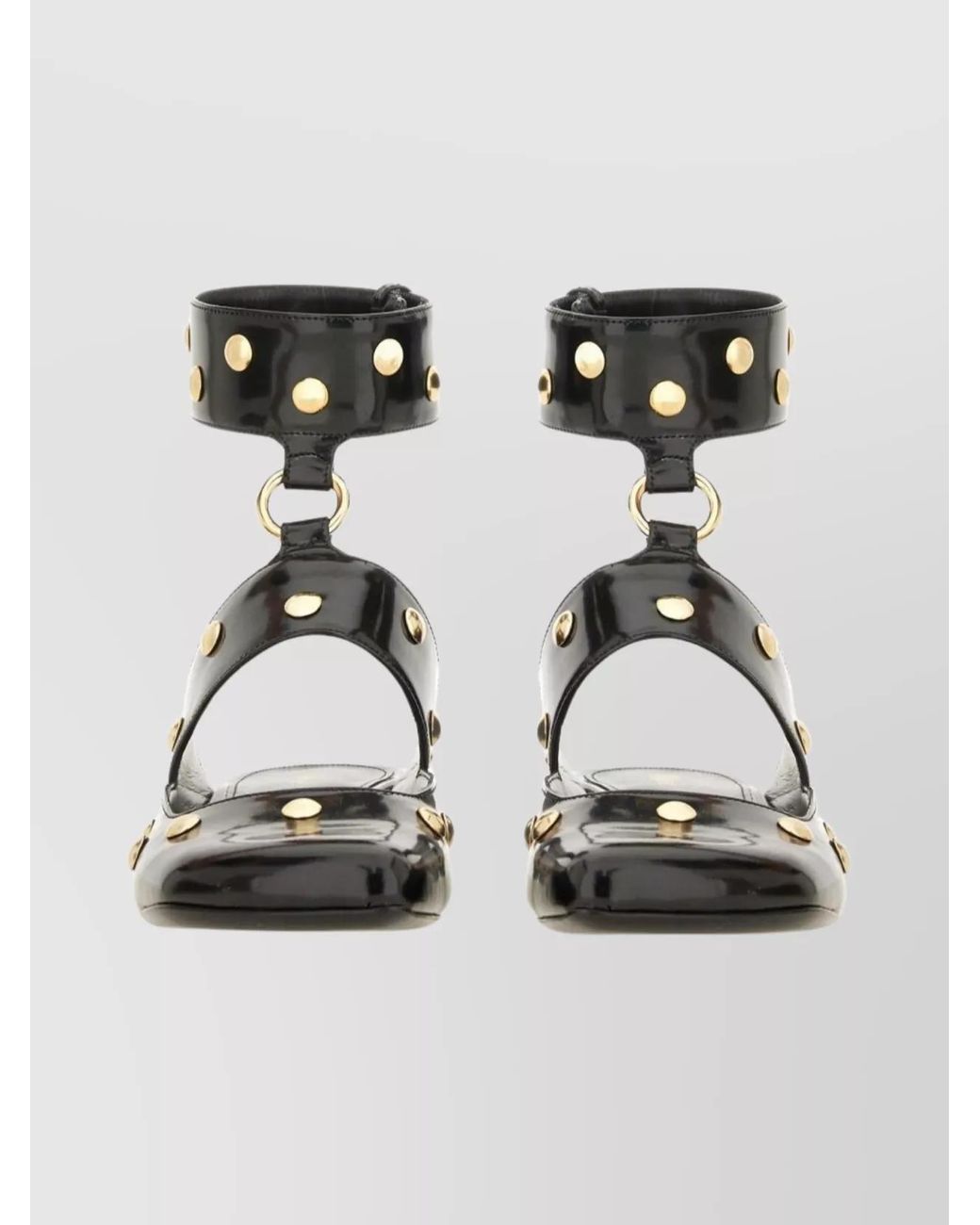 Chloé Metallic Leather Jade Sandals