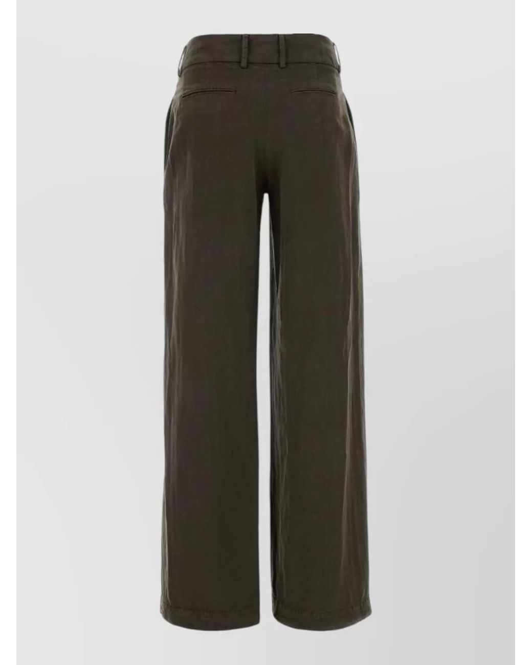 PT Torino Green Wide-Leg Trousers