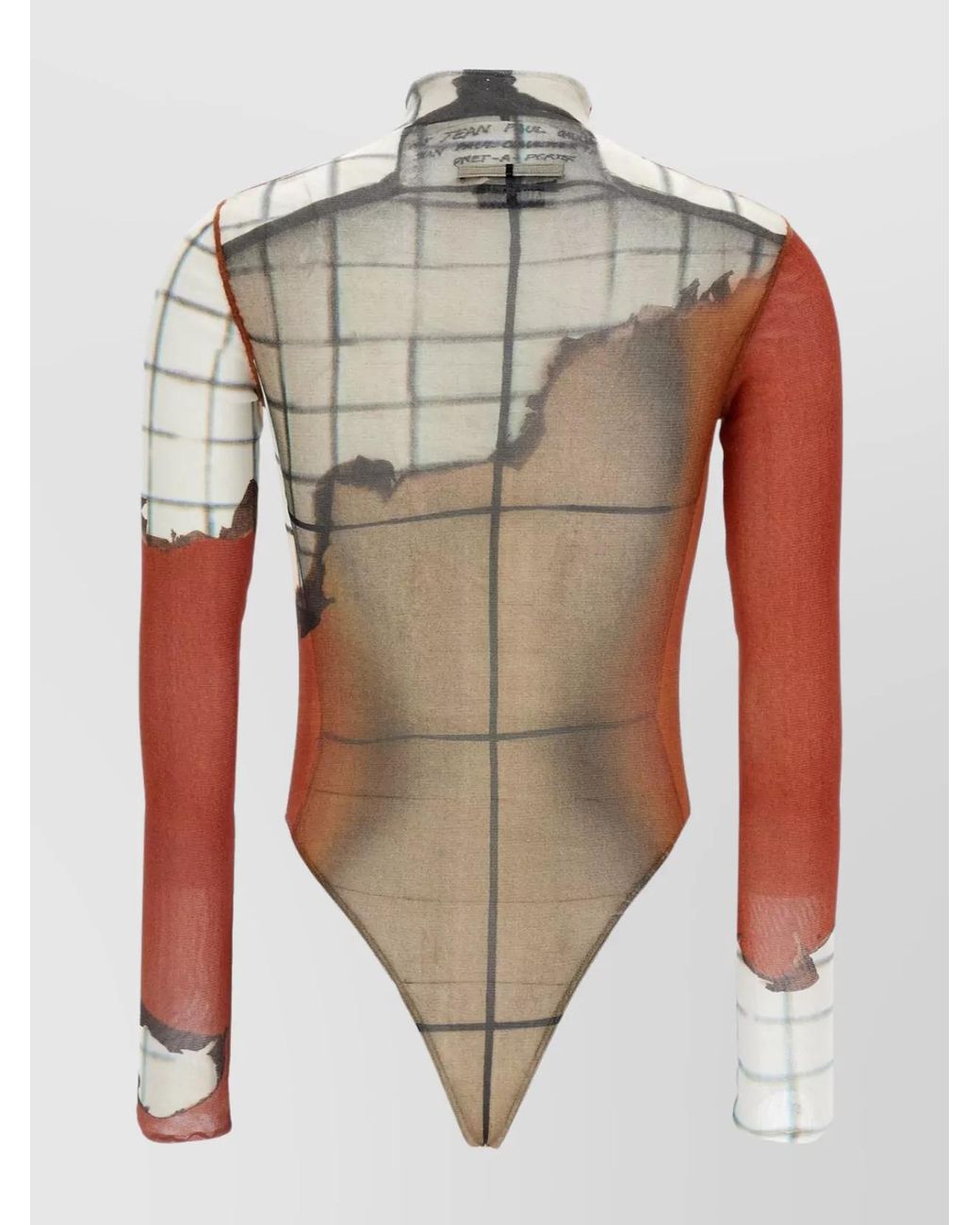 Jean Paul Gaultier White Printed Bodysuit