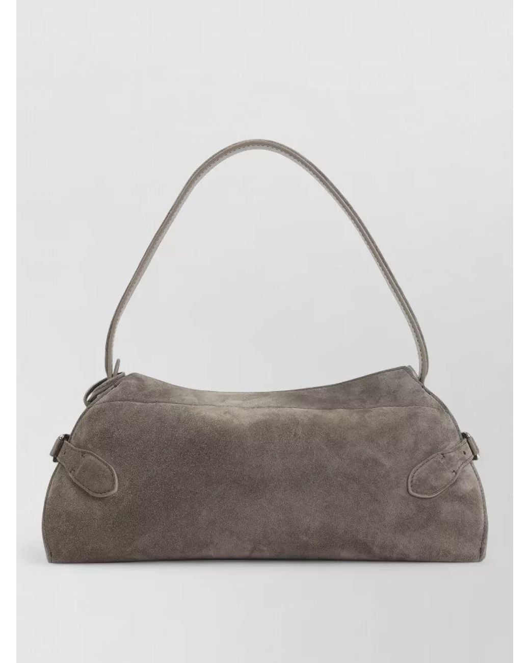 Ralph Lauren Gray Suede Shoulder Bag