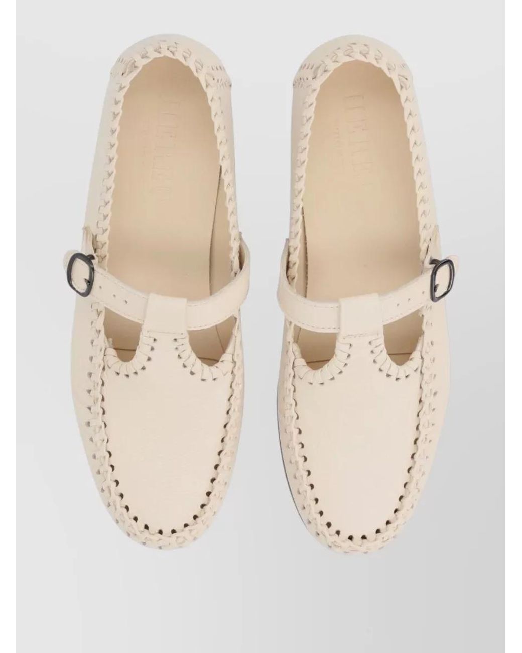 Hereu Natural Leather Moccasins