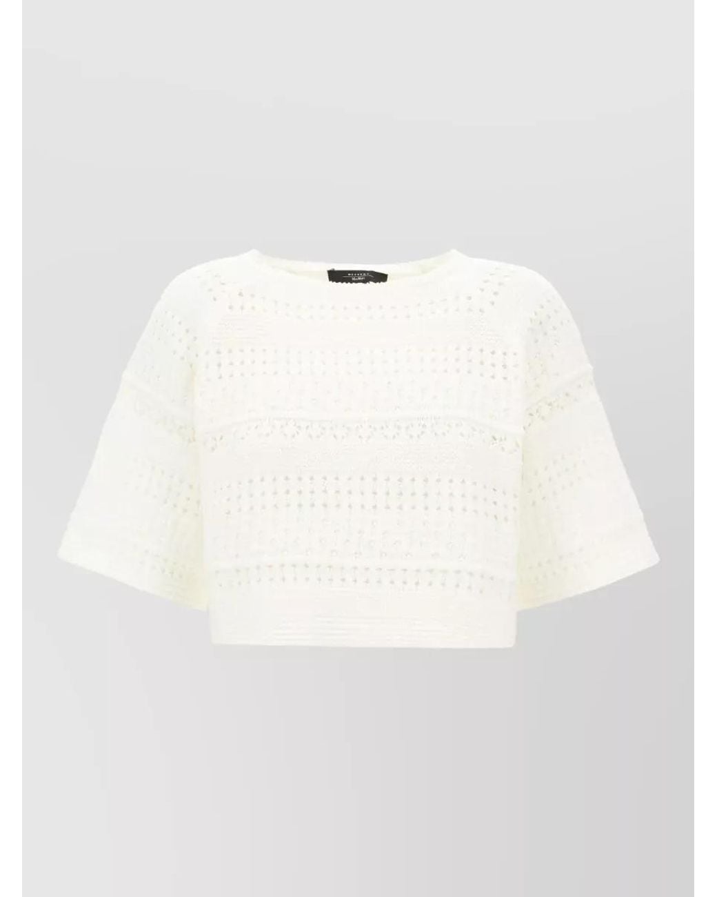 Weekend by Maxmara White Cotton Knitted Top