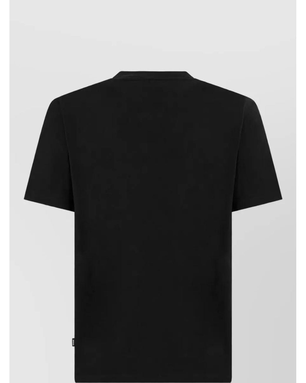 Boss Black Cotton Short-Sleeve Logo-Print T-Shirt for men