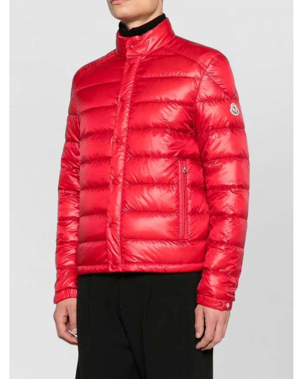 Moncler Red Down Puffer Jacket for men
