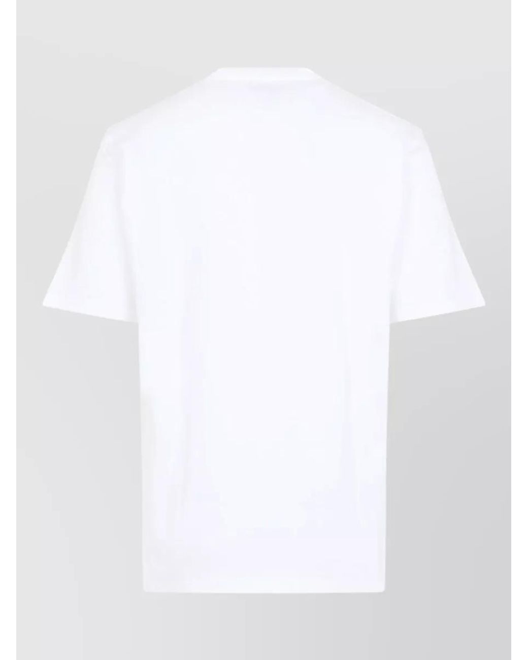 Carhartt White Logo Print Relaxed Fit Cotton T-Shirt for men