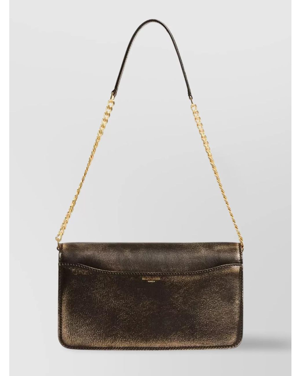 Golden Goose Deluxe Brand White Leather Shoulder Bag
